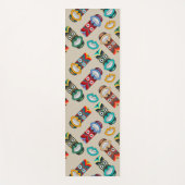 Ethnische Stammesmasken Yogamatte (Vorderseite)