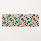 Ethnische Stammesmasken Yogamatte (Vorderseite (Horizontal))