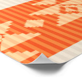 Ethnische Stammesverzierung mit Adler Poster (Ecke)