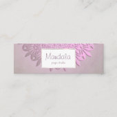 Ethnische Steigungs-Mandala Mini Visitenkarte (Vorderseite)