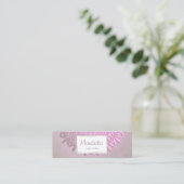 Ethnische Steigungs-Mandala Mini Visitenkarte (Stehend Vorderseite)