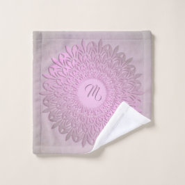 Ethnische Steigungs-Mandala. Monogramm Waschlappen