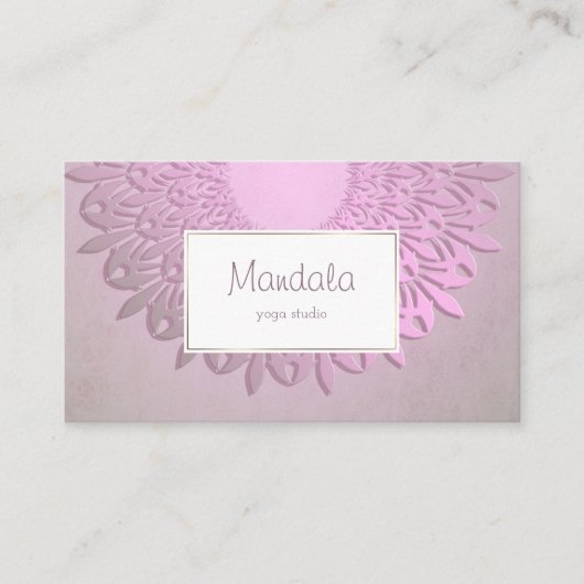 Ethnische Steigungs-Mandala Visitenkarte (Vorderseite)