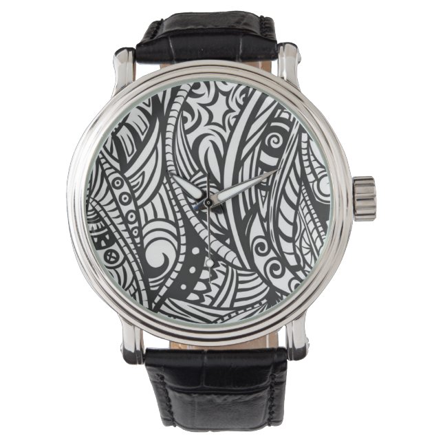 Ethnische Struktur 3 Armbanduhr (Vorderseite)