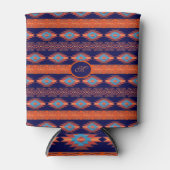 ethnische südwestliche aztec pattern.monogram. dosenkühler (Vorderseite)