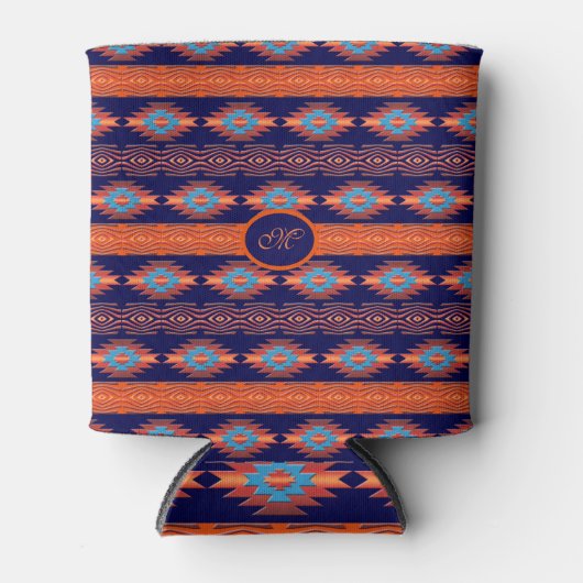 ethnische südwestliche aztec pattern.monogram. dosenkühler (Vorderseite)