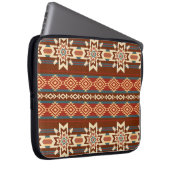 Ethnische Textil Sterne: Abstraktes Muster. Laptopschutzhülle (Vorne Rechts)