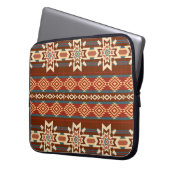 Ethnische Textil Sterne: Abstraktes Muster. Laptopschutzhülle (Vorderseite Links)