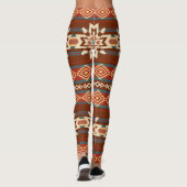 Ethnische Textil Sterne: Abstraktes Muster. Leggings (Rückseite)
