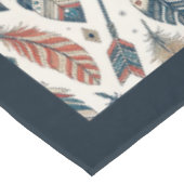 Ethnische Tischabdeckung mit Pfeilen und Federn Tischdecke (Schrägansicht)