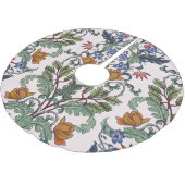 Ethnische Tradition: dekorative Vintage Blüte Polyester Weihnachtsbaumdecke (Schrägansicht)