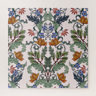 Ethnische Tradition: dekorative Vintage Blüte Puzzle