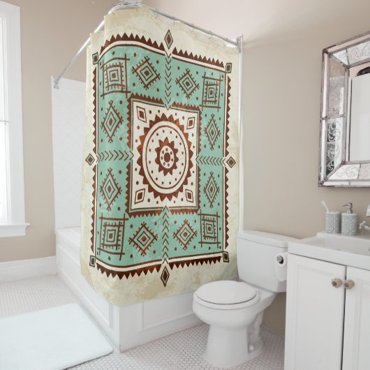 Ethnische Verzierung Duschvorhang (Beispiel)
