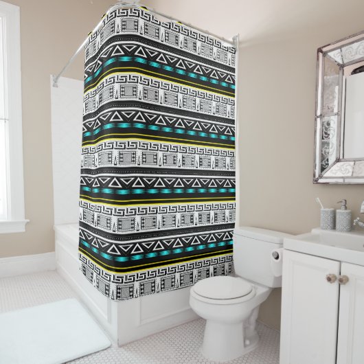 Ethnische Verzierung Duschvorhang (Beispiel)