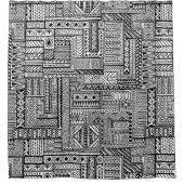 Ethnische Verzierung Duschvorhang (Vorderseite)