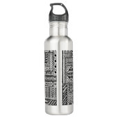 Ethnische Verzierung Edelstahlflasche (Rückseite)