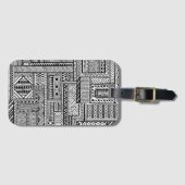 Ethnische Verzierung Gepäckanhänger (Vorderseite (Horizontal))