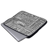Ethnische Verzierung Laptopschutzhülle (Vorne Knopf)
