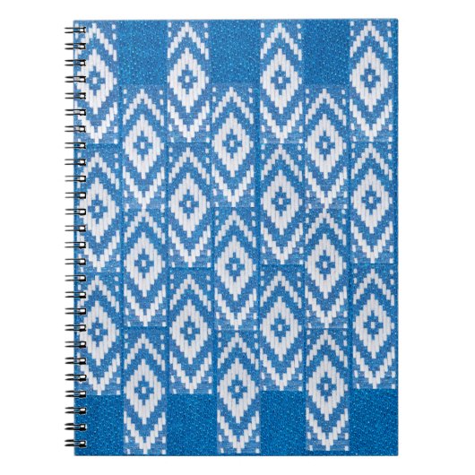 ethnische Verzierung von Naturgewebe Notizblock (Vorderseite)