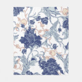 Ethnische Viktorianische Blumenmuster Vintages Des Fleecedecke (Vorderseite)