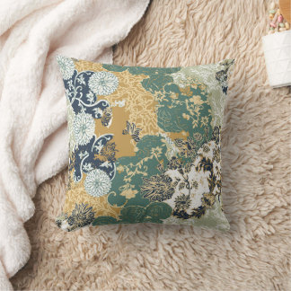 Ethnische Viktorianische Blumenmuster Vintages Des Kissen