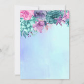 Ethnische Vintage Meerjungfrau unter der Meeresdus Einladung (Rückseite)