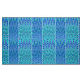 Ethnische Zickzack Damaskus, Türkis und Blau Stoff (Fat Quarter (45,7 x 55,9 cm))