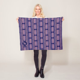 Ethnischer Afrikaner Stripes geometrisches Muster Fleecedecke