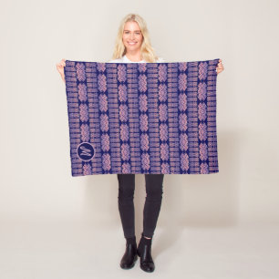 Ethnischer Afrikaner Stripes geometrisches Muster Fleecedecke