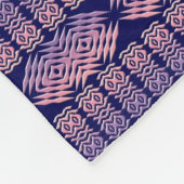 Ethnischer Afrikaner Stripes geometrisches Muster Fleecedecke (Ecke)