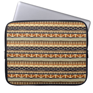 ethnischer Afrikaner stripes Stammes- Muster Laptopschutzhülle