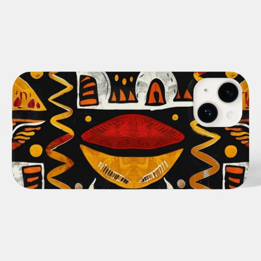 Ethnischer afrikanischer iPhone Case für 14 iPhone (Rückseite (Horizontal))