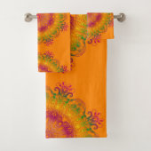 Ethnischer Blumenmandala. Badhandtuch Set (Insitu)