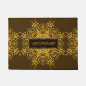 Ethnischer Blumenmandala. Fußmatte (Vorderseite)