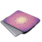 Ethnischer Blumenmandala. Laptopschutzhülle (Vorne Knopf)