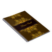 Ethnischer Blumenmandala. Notizblock (Rechte Seite)