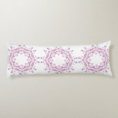 Ethnischer Blumenmandala. Seitenschläferkissen (Rückseite)