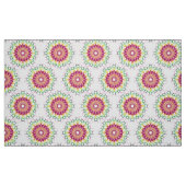 Ethnischer Blumenmandala. Stoff (Fat Quarter (45,7 x 55,9 cm))
