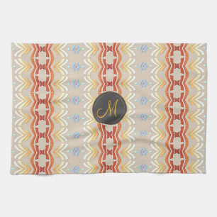 Ethnischer Bohemien-Stil geometrisches Muster. Handtuch