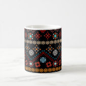 Ethnischer Boho: farbenfrohe Stämme nahtlos. Kaffeetasse (Mittel)