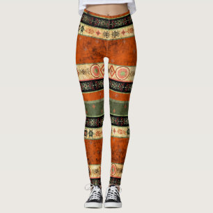 Ethnischer Boho-Grunge, farbenfrohes Muster. Leggings