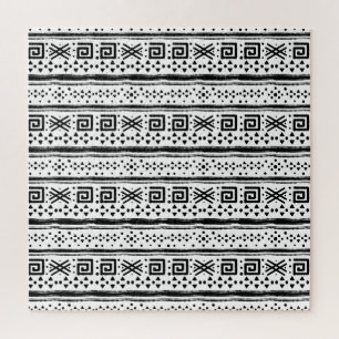 Ethnischer Boho-Stammeskunst-Druck Puzzle