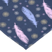 Ethnischer Boho-Stil Federn Tischdecke (Schrägansicht)