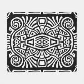 Ethnischer Boho: Vintage-Trend Fleecedecke (Vorderseite (Horizontal))