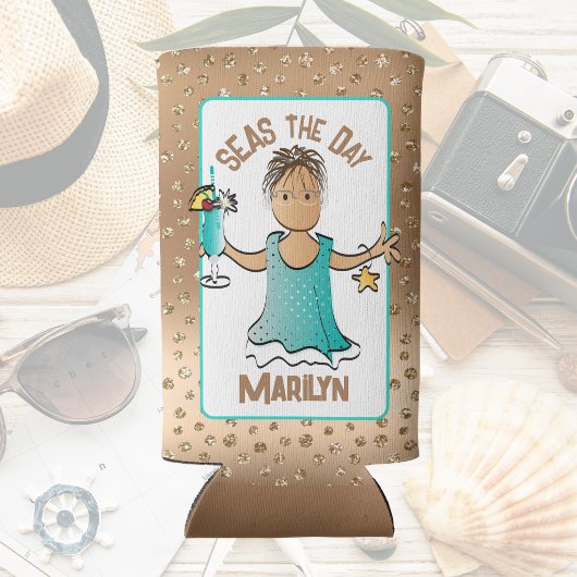 Ethnischer Cartoon Funny Sprichwort Schifffahrt Selters Dosenkühler