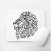 Ethnischer gemusterter Löwe-Kopf Mousepad (Mit Mouse)