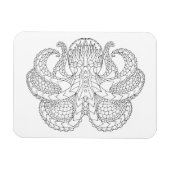 Ethnischer Gemusterter Oktopus Magnet (Horizontal)