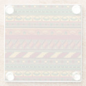 Ethnischer Hintergrund Glasuntersetzer (Rückseite)