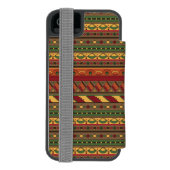 Ethnischer Hintergrund Incipio iPhone Geldbeutel-Hülle (Folio Rückseite)