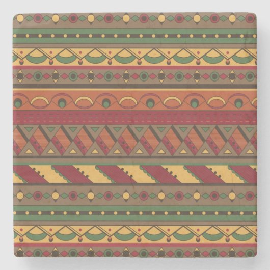 Ethnischer Hintergrund Steinuntersetzer (Vorderseite)